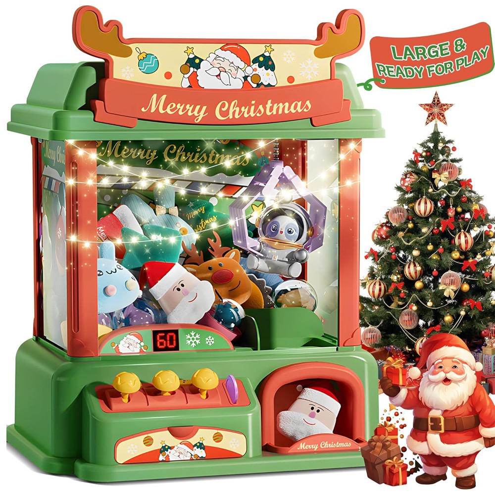 Arcade Toy Claw Vending Machine - Mesin cakar Natal untuk anak-anak mesin
