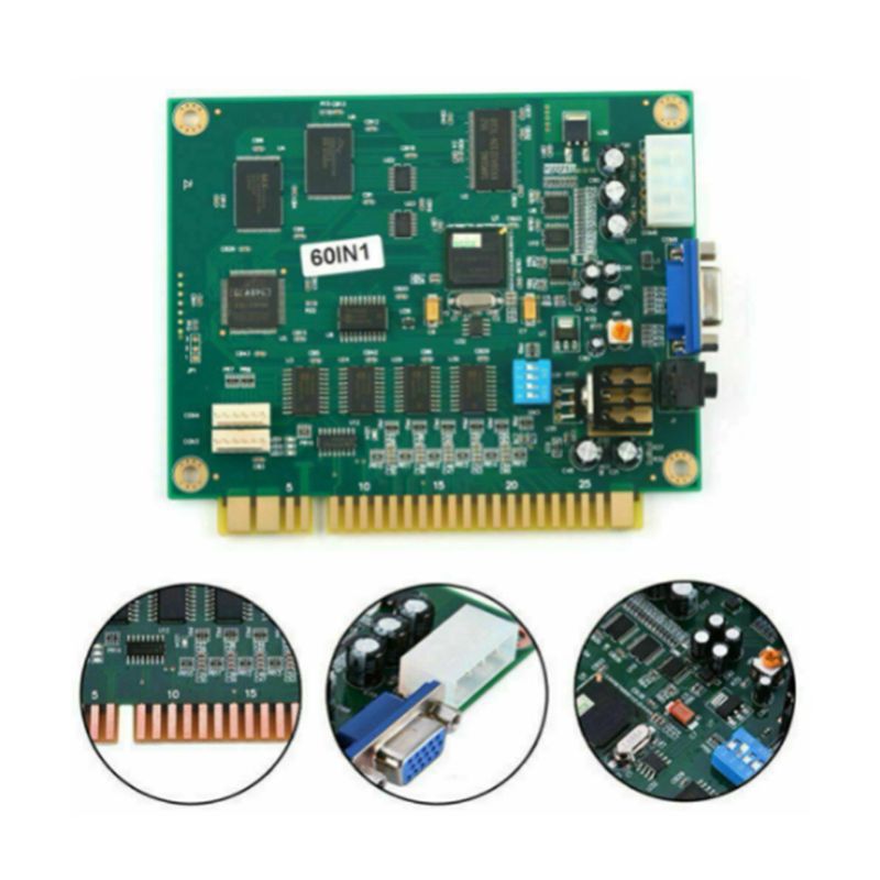 Papan PCB Multicade 4X 60 In 1 - Usb Game Board Jamma ulasan dan harga